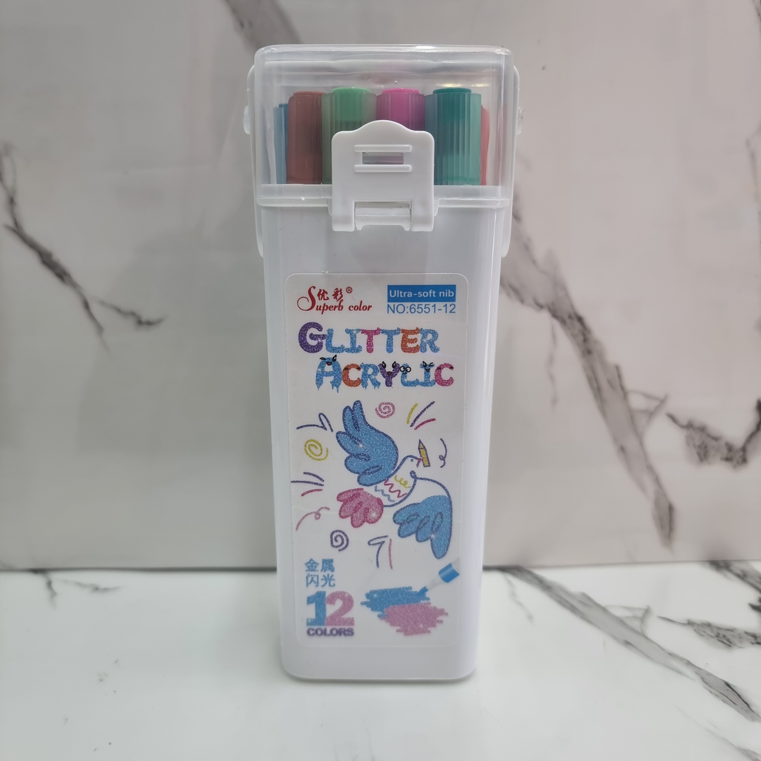 ACRILYC GLITTER 12PCS 1