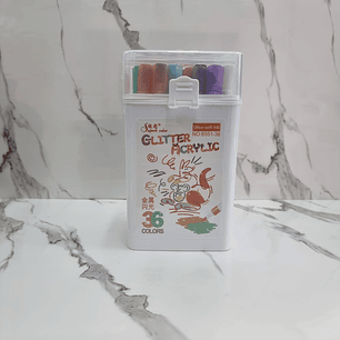 ACRILYC GLITTER 36PCS