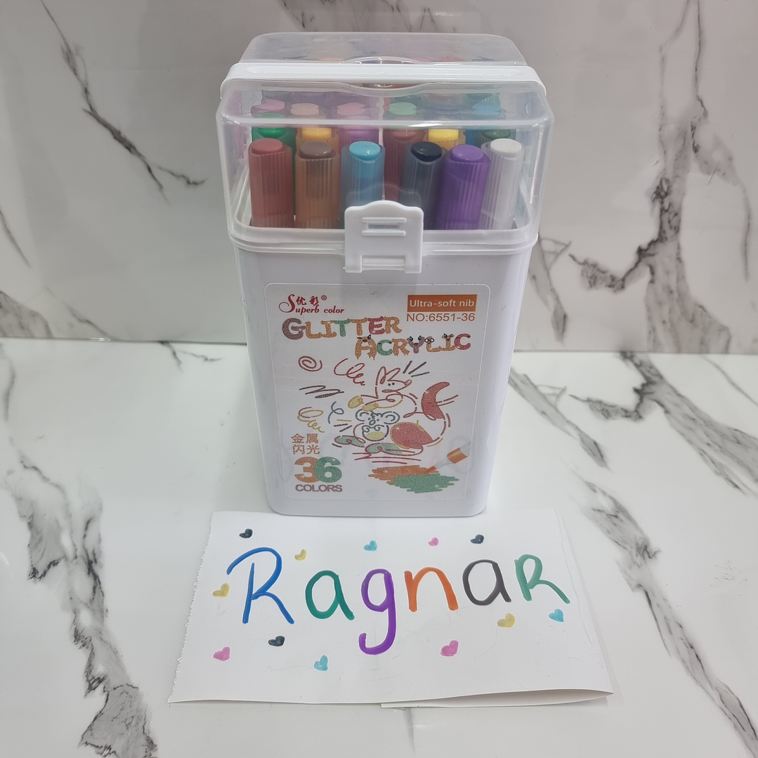 ACRILYC GLITTER 36PCS 2