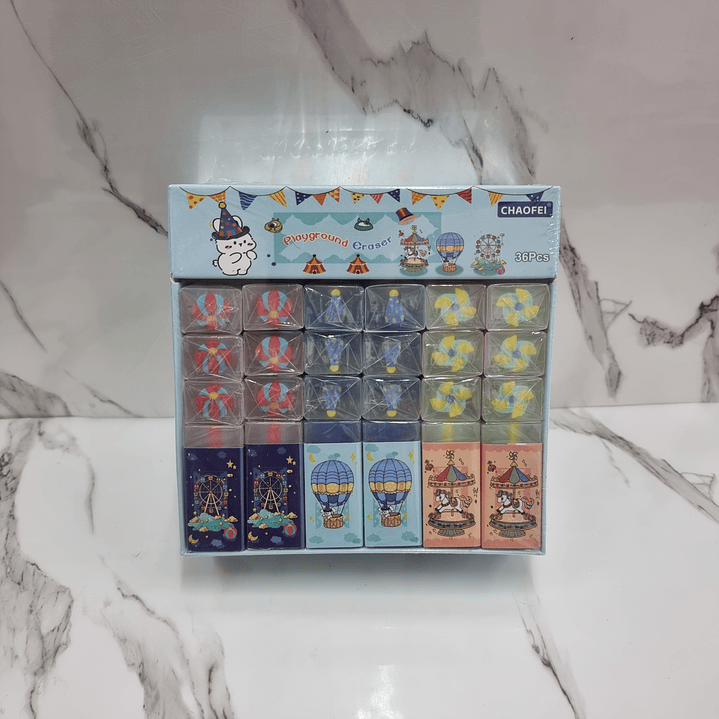 CAJA 36 GOMAS KAWAII 2