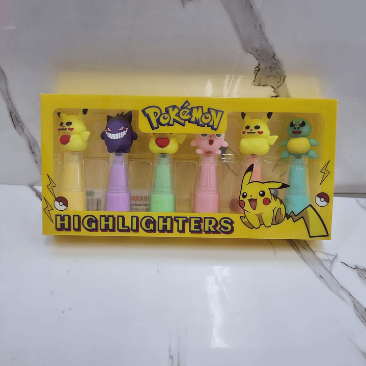 DESTACADOR HIGHLIGHTERS 6PCS 3