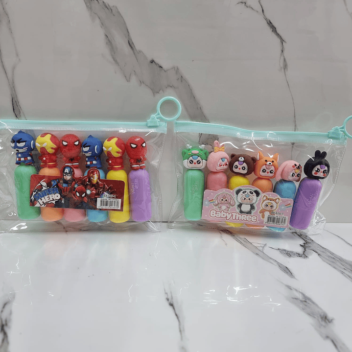 DESTACADOR KAWAII 6PCS 2