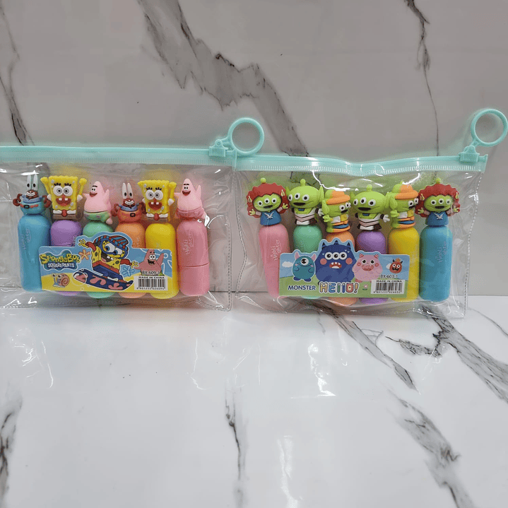 DESTACADOR KAWAII 6PCS 1