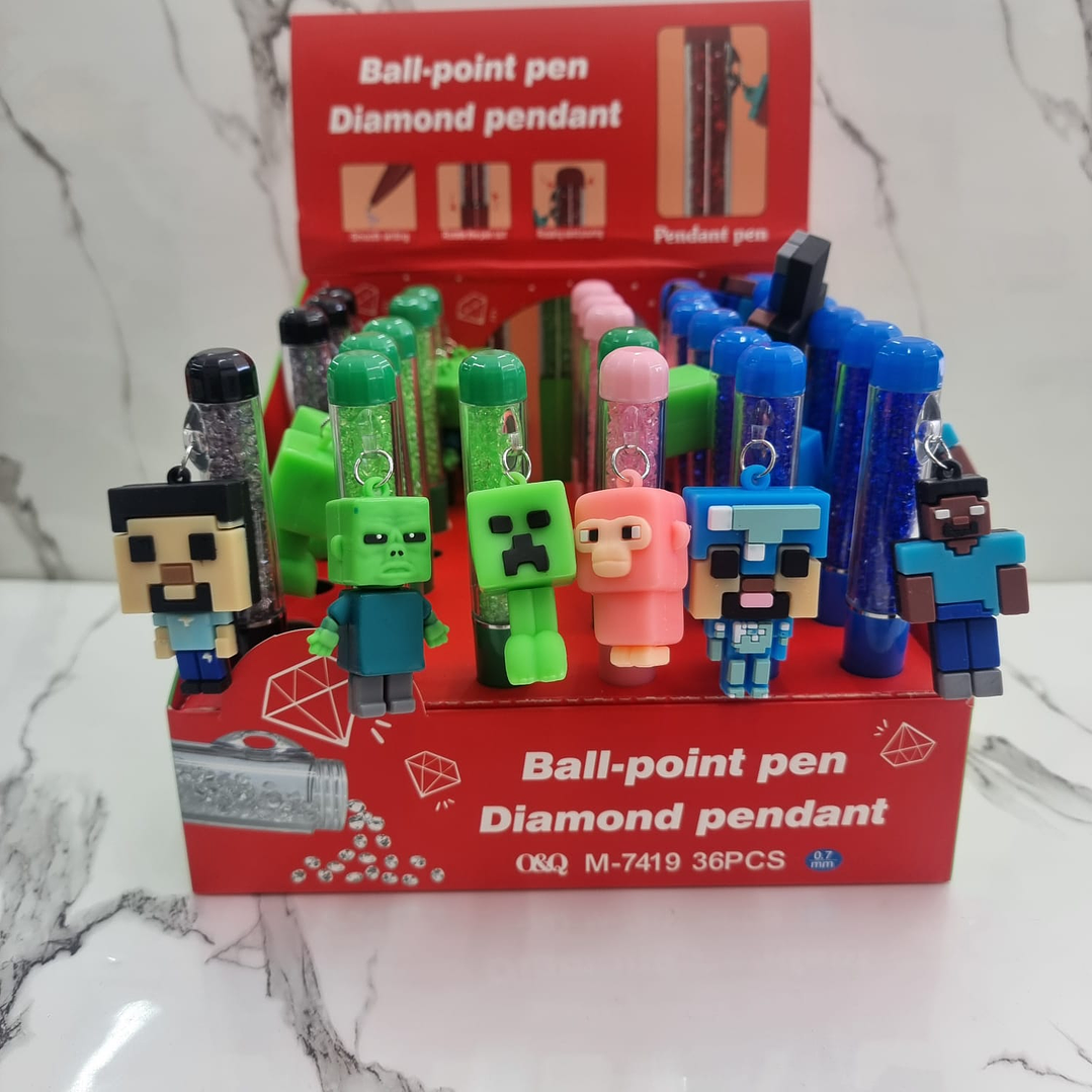 LAPIZ LLAVERO MINECRAFT  1