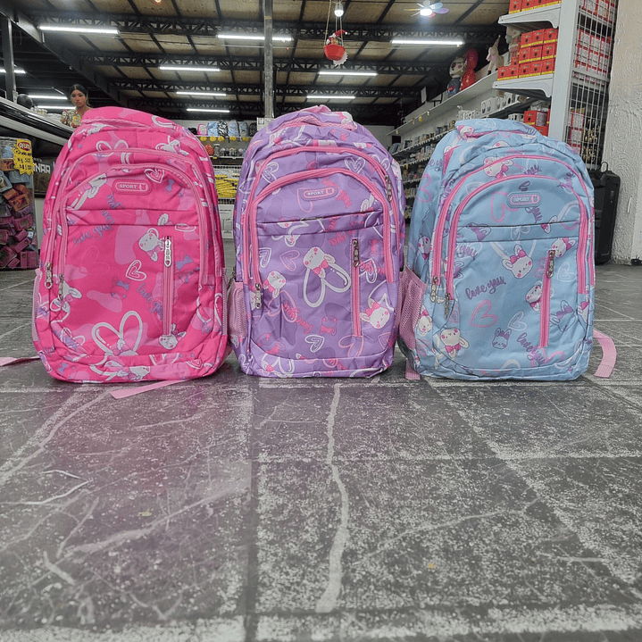 MOCHILA CONEJO SPORT 43x30 2