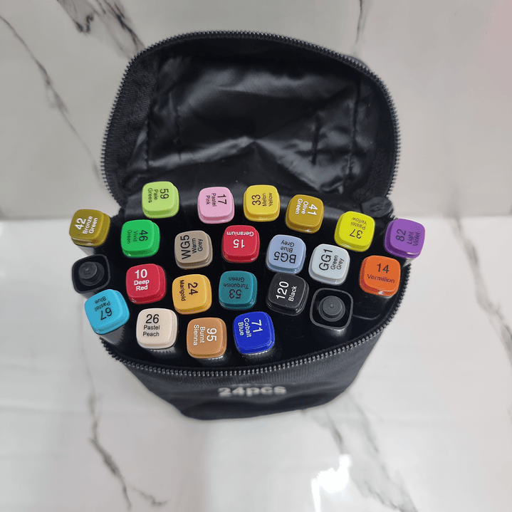 MARCADORES BOLSA 24pcs 2