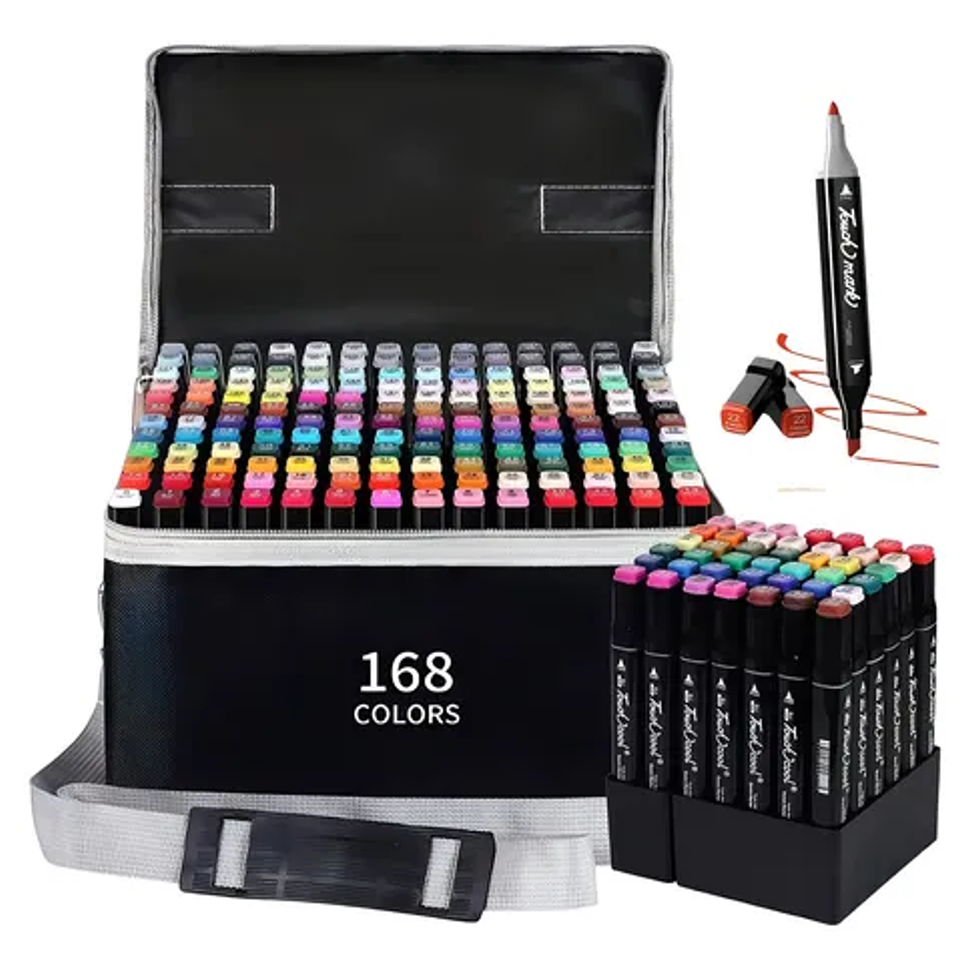 MARCADORES BOLSA 168PCS 1