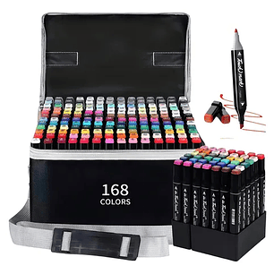 MARCADORES BOLSA 168PCS