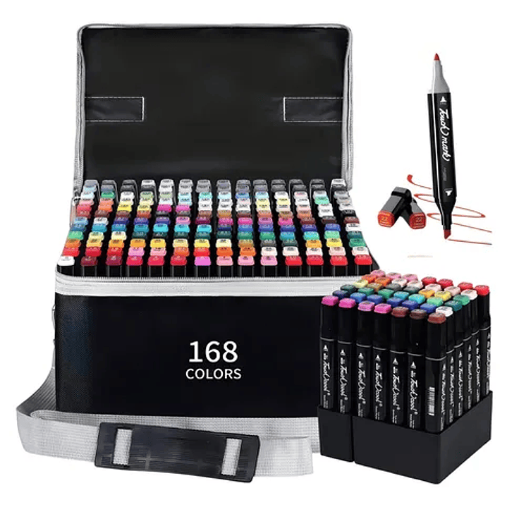 MARCADORES BOLSA 168PCS 1