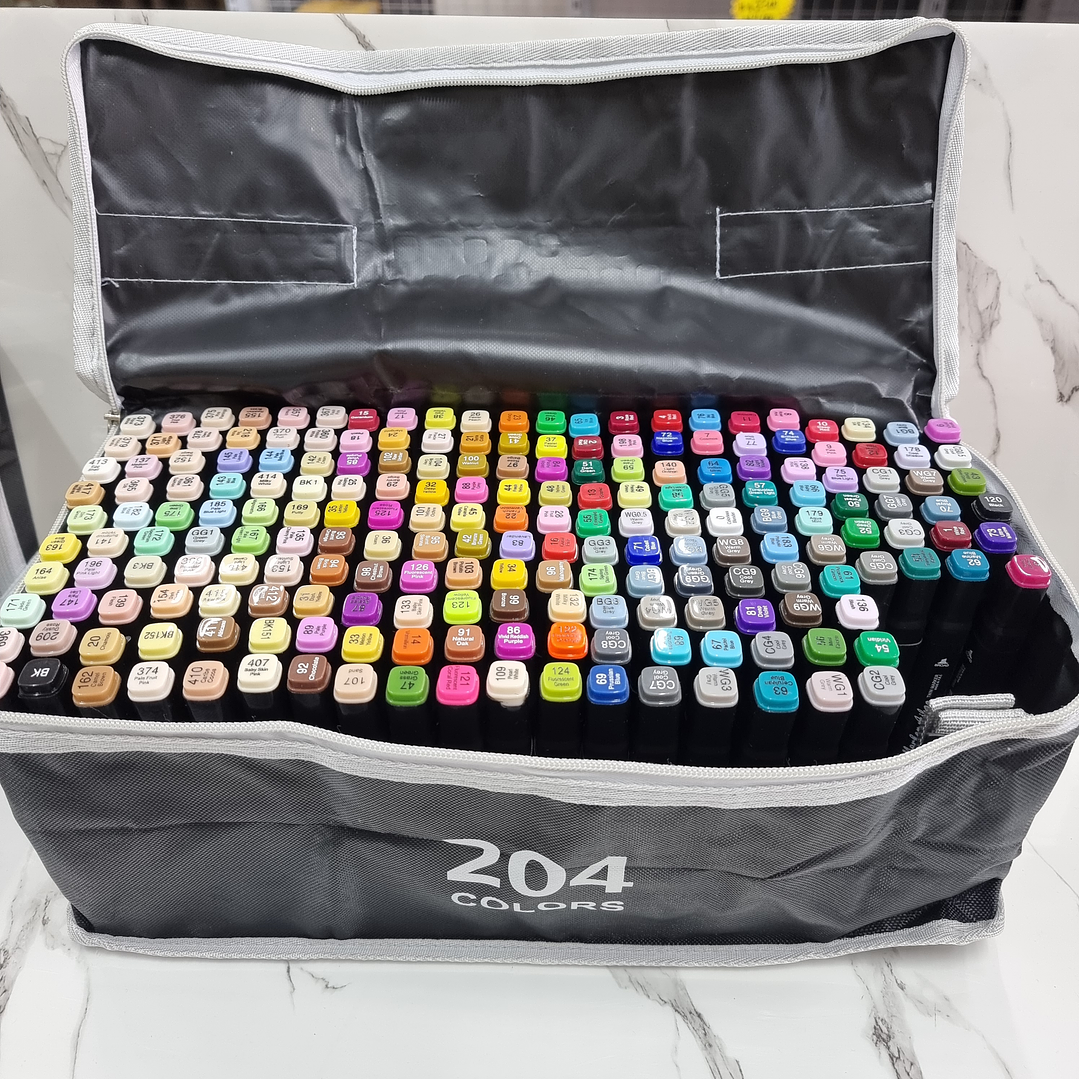 MARCADORES BOLSA 204PCS 3