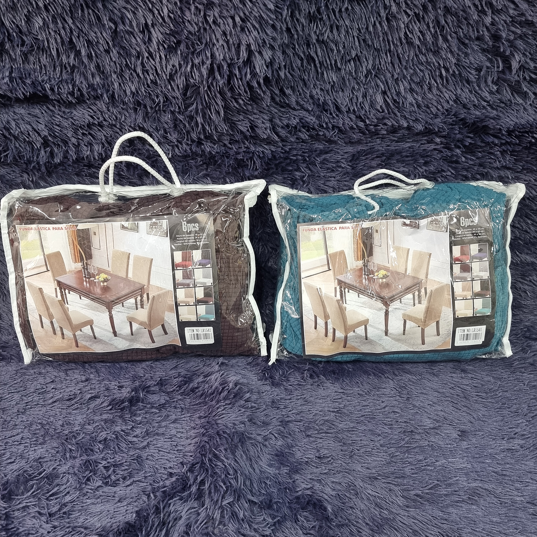 FUNDA SILLA TEXTURIZADA 6PCS 3