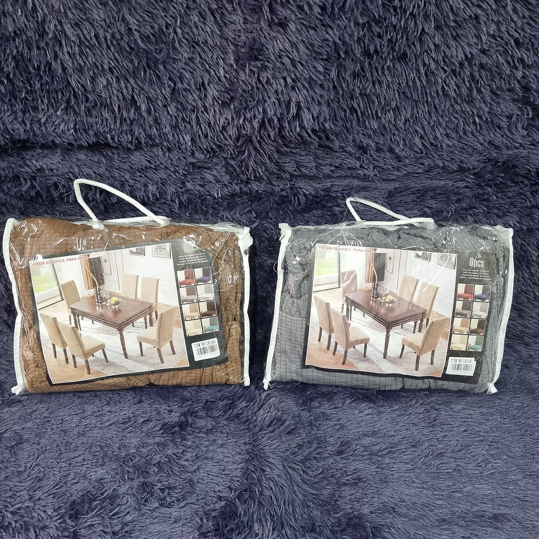FUNDA SILLA TEXTURIZADA 6PCS 4