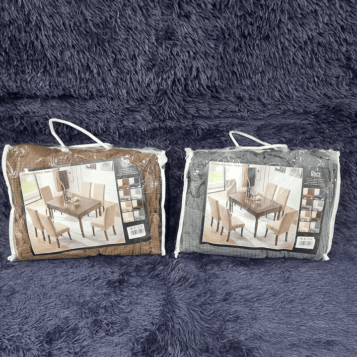 FUNDA SILLA TEXTURIZADA 6PCS 4