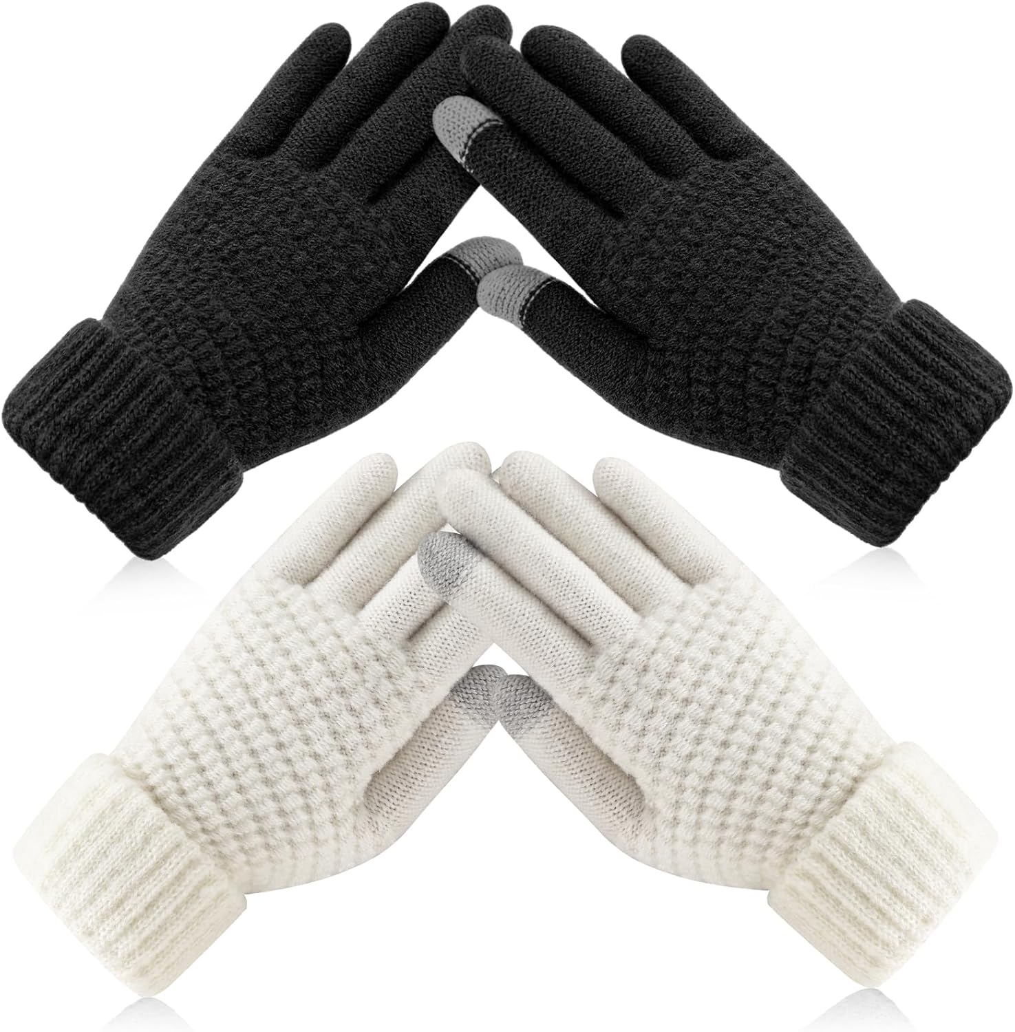 Guantes largo lana