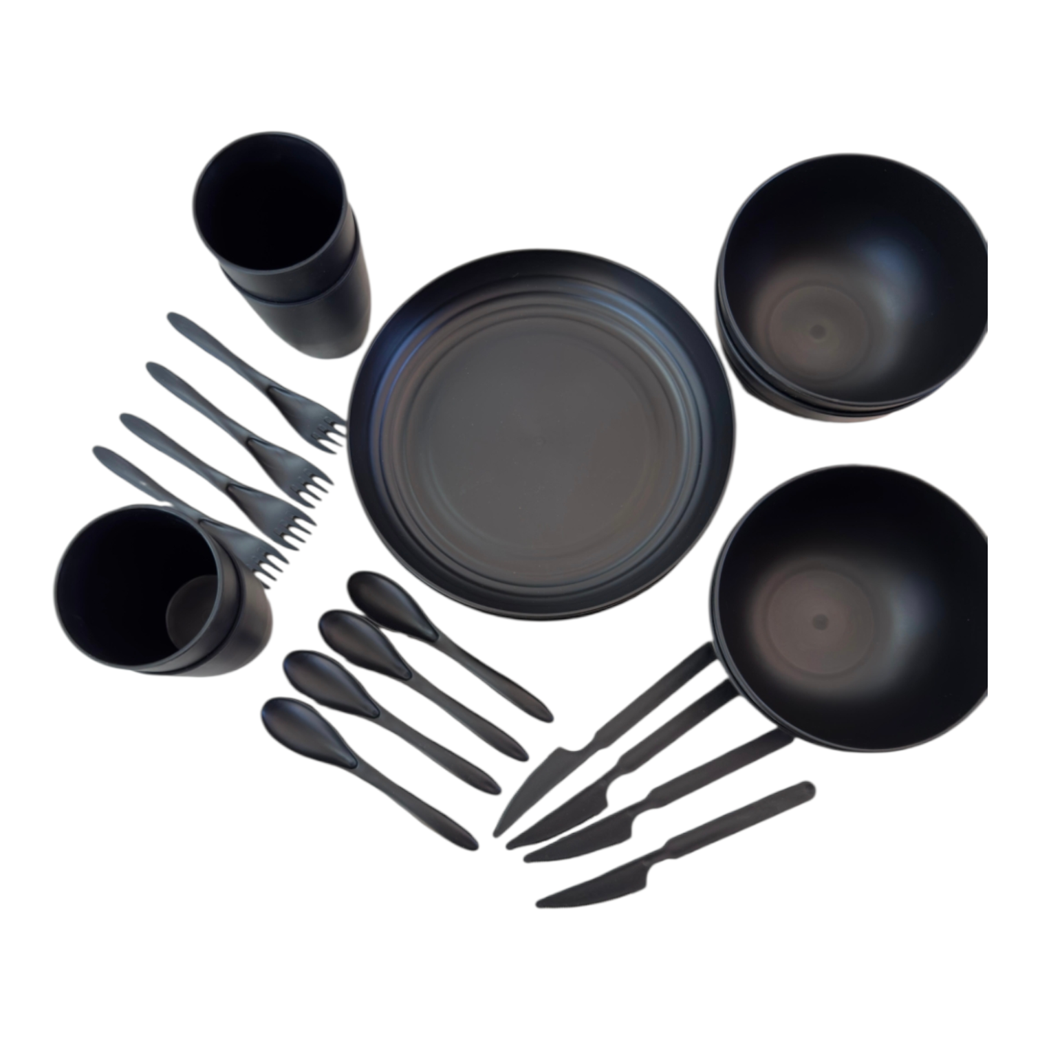 Juego De Vajilla Deco Express Set 16 Pcs Loza Ceramica Blanco / 16 Piezas / 4 Personas