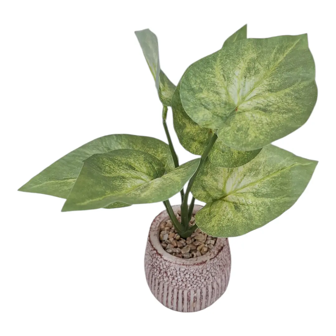 MACETA DE HOJAS 25 CM  2