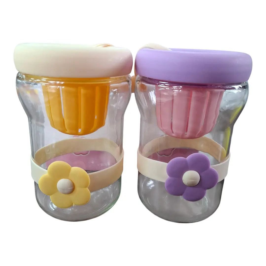 VASO CON FLOR 500ML 1