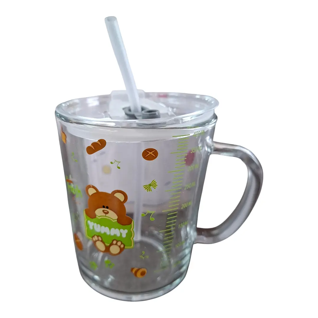 VASO VIDRIO KAWAII 400ML 6