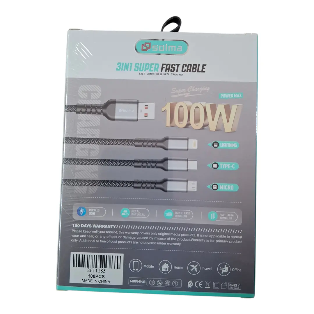 CABLE 3 EN 1 2