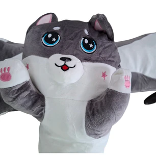 PELUCHE GATO GRIS 70CM