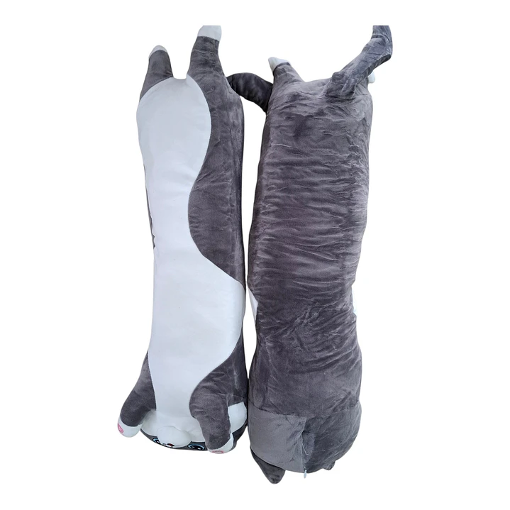 PELUCHE GATO GRIS 70CM 3