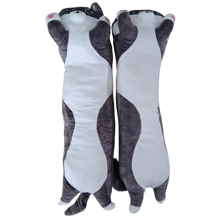 PELUCHE GATO GRIS 70CM 2