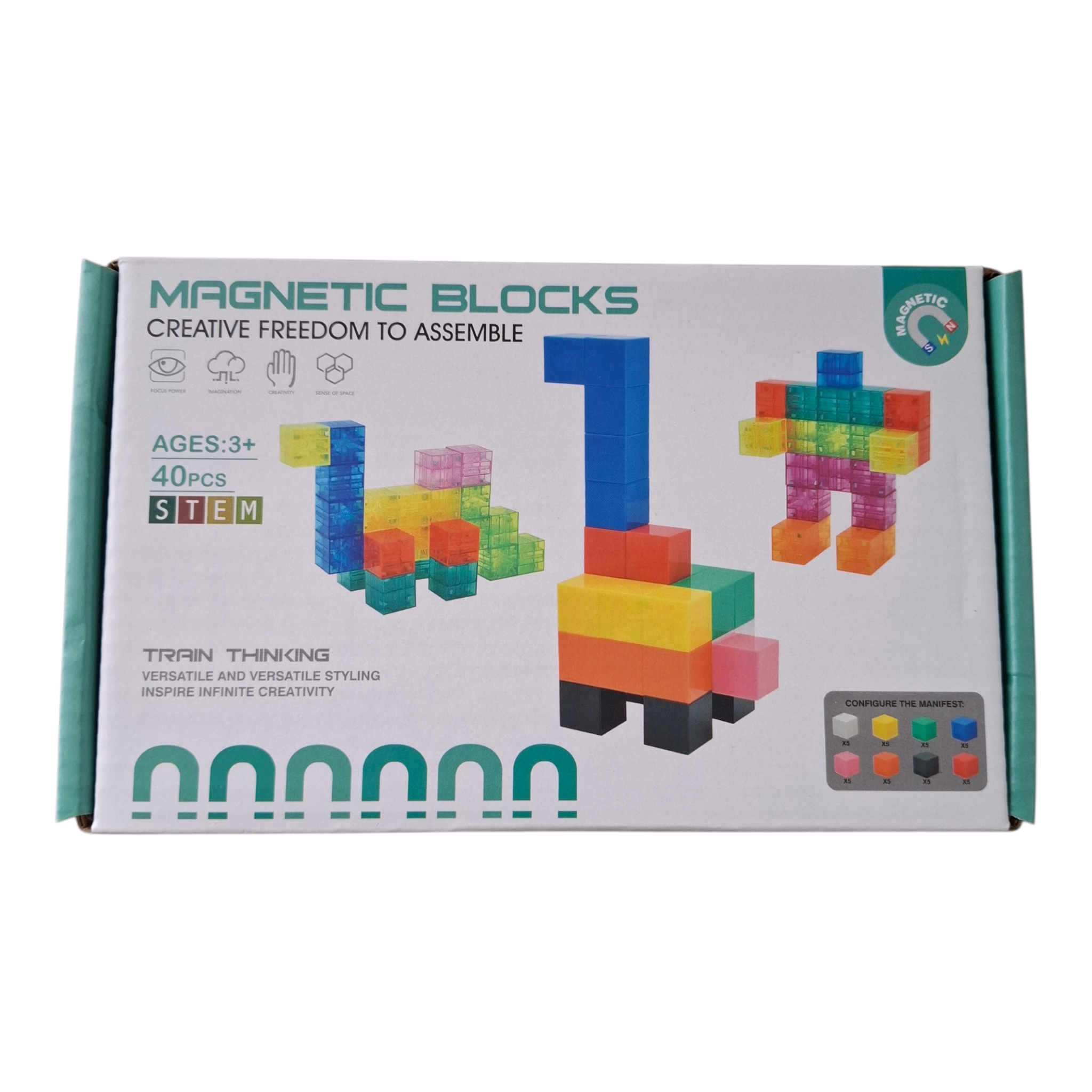 BLOQUES MAGNETICO 40PCS
