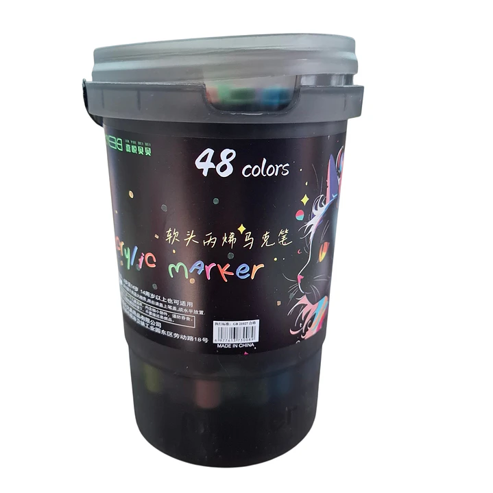 POTE MARCADOR ACRILICO 48PCS 1