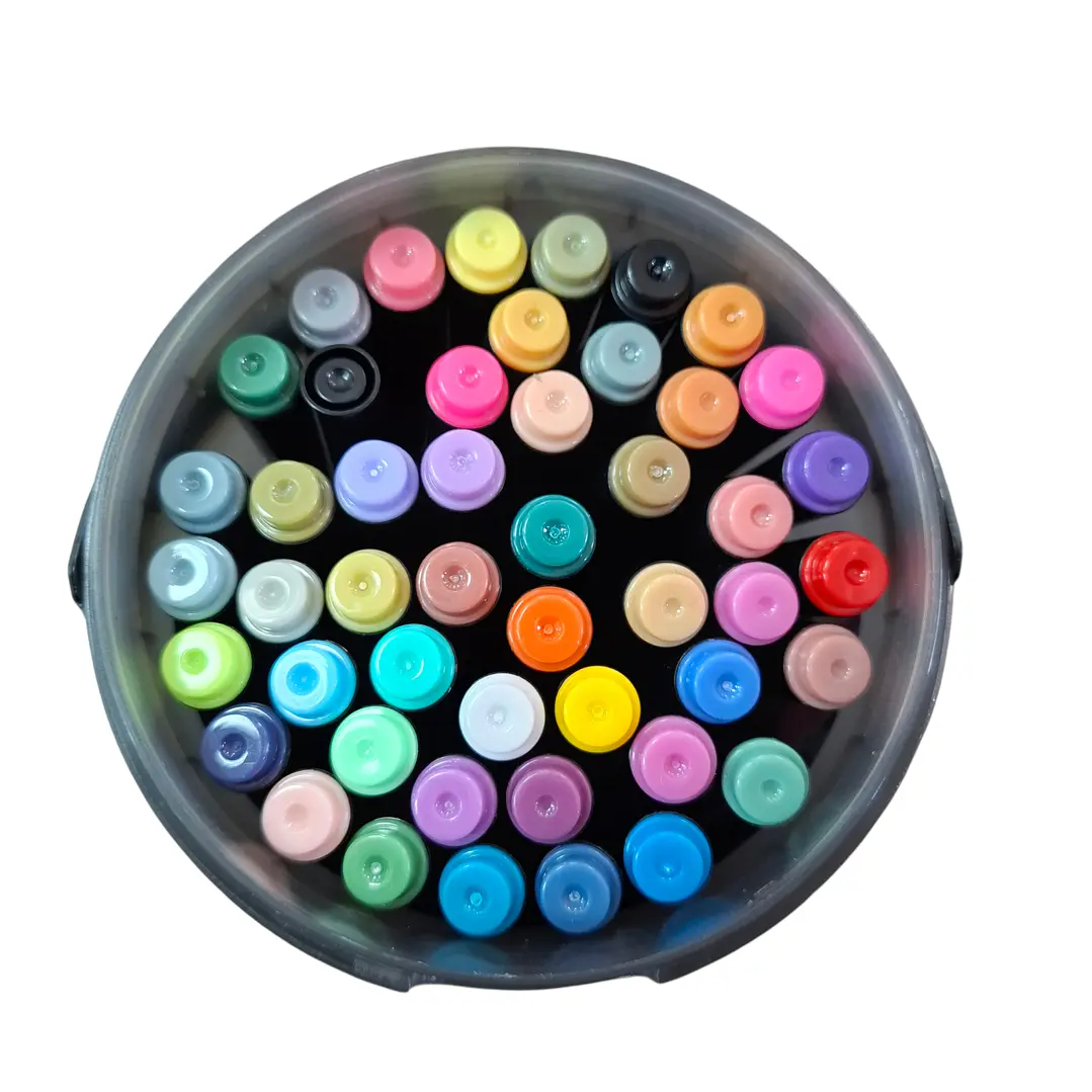 POTE MARCADOR ACRILICO 48PCS 2