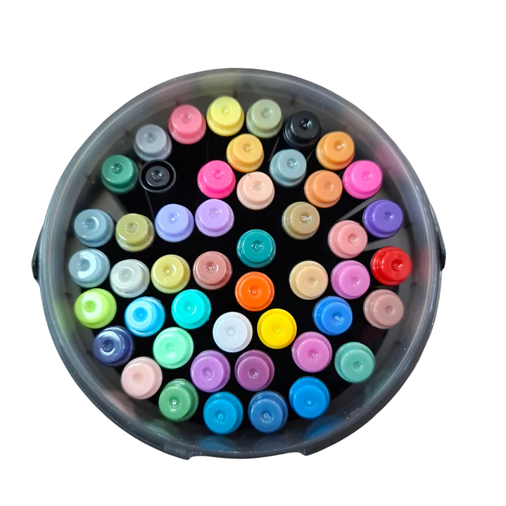 POTE MARCADOR ACRILICO 48PCS 2