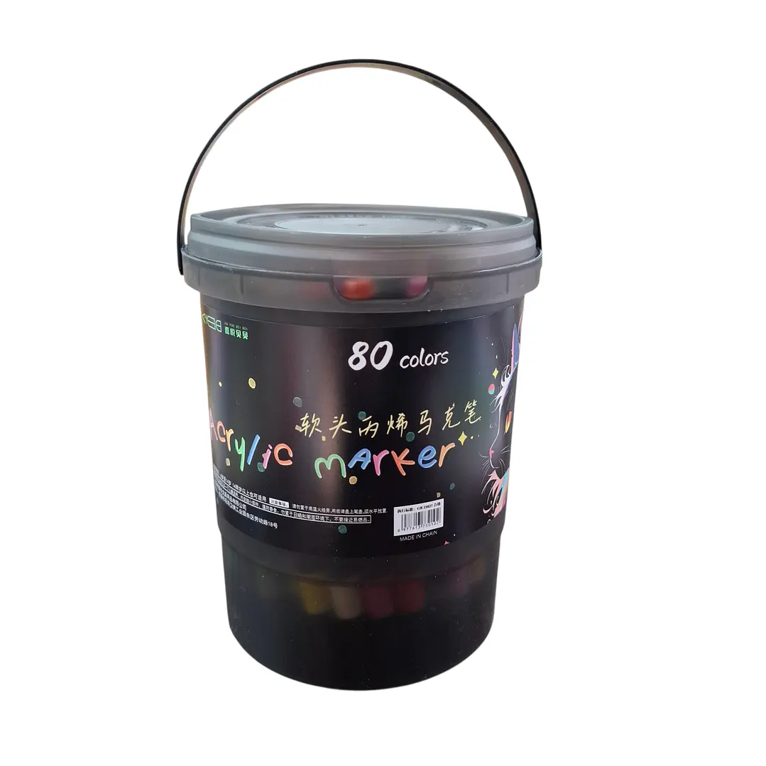 POTE MARCADOR ACRILICO 80PCS 1