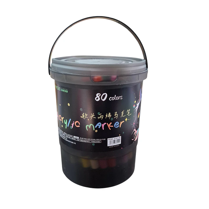 POTE MARCADOR ACRILICO 80PCS 1