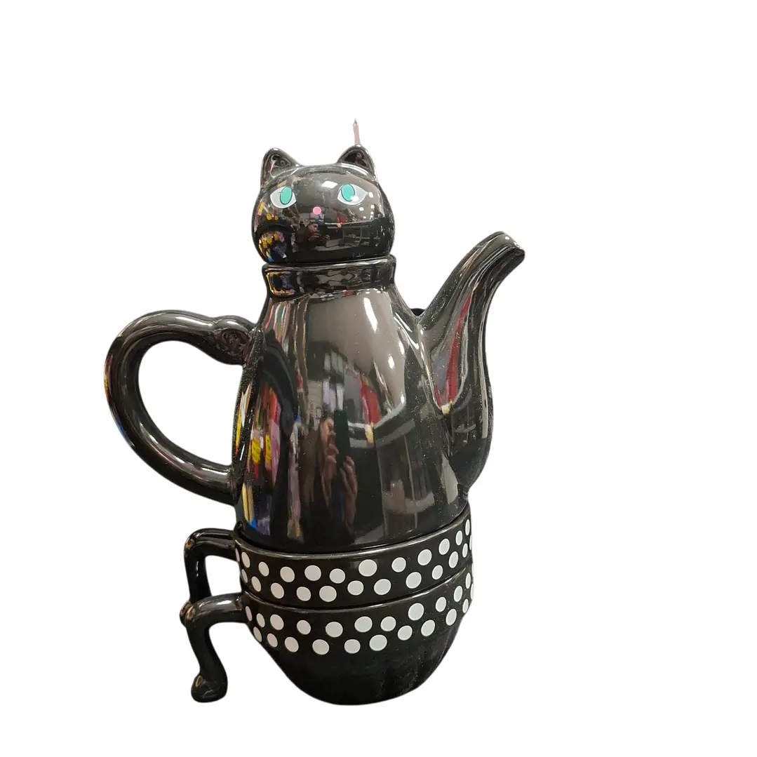 TETERA GATO + 2 TAZAS 3