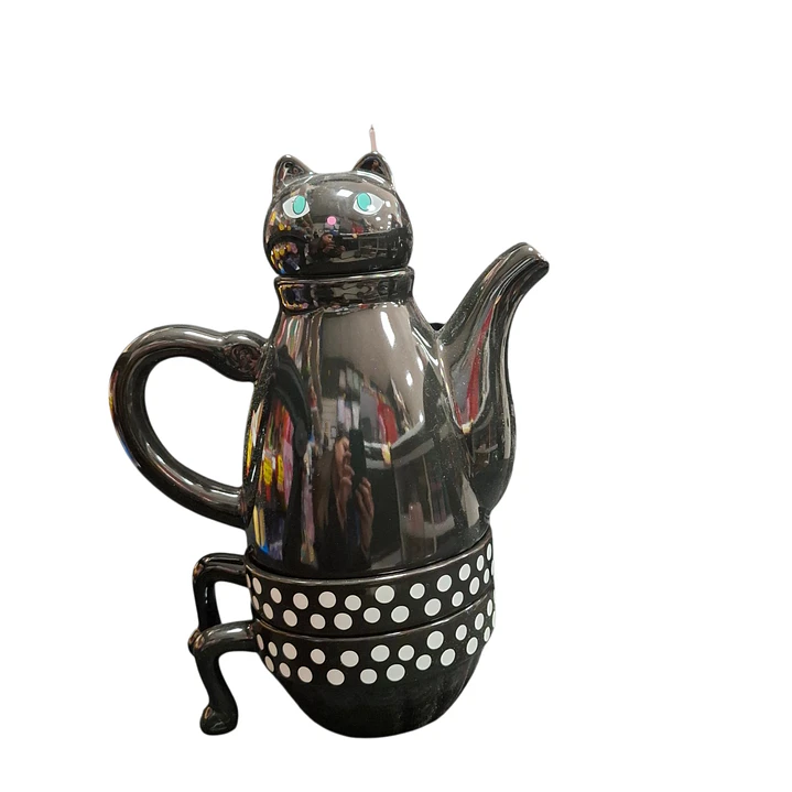 TETERA GATO + 2 TAZAS 3