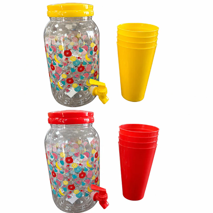 JARRA 3.8L + VASOS  2