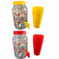 JARRA 3.8L + VASOS  - Miniatura 2