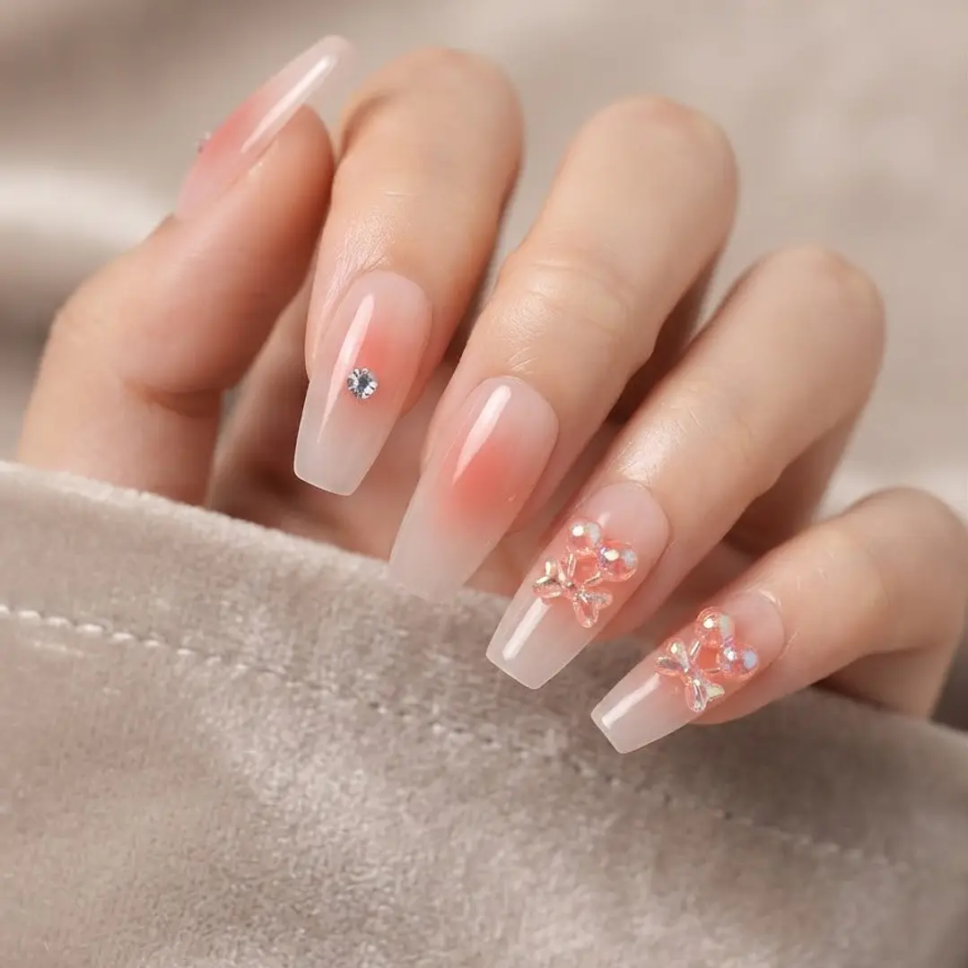 UÑAS POSTIZAS LISAS 12PCS 4