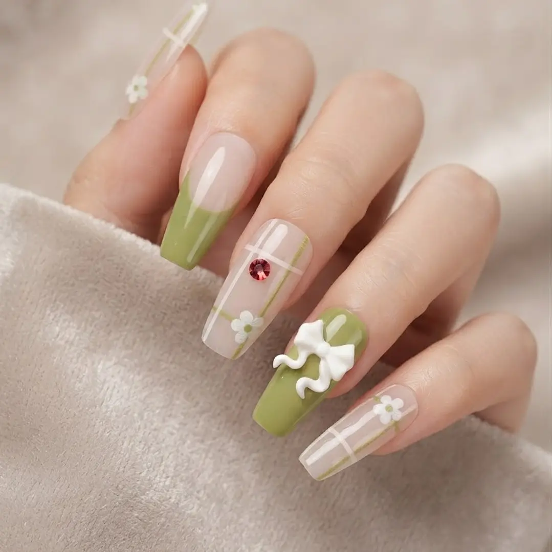 UÑAS POSTIZAS LISAS 12PCS 2