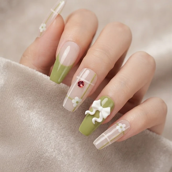 UÑAS POSTIZAS LISAS 12PCS 2