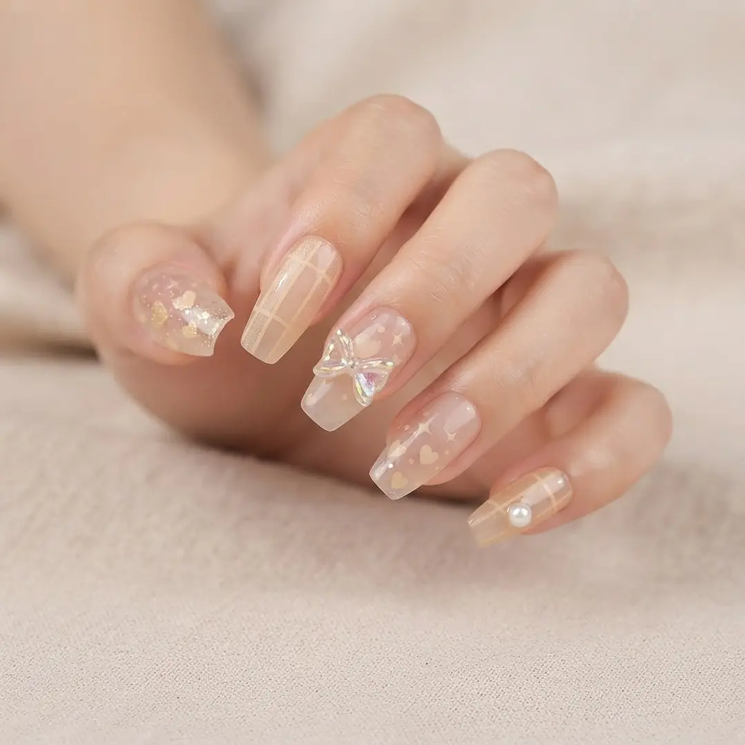 UÑAS POSTIZAS LISAS 12PCS 9