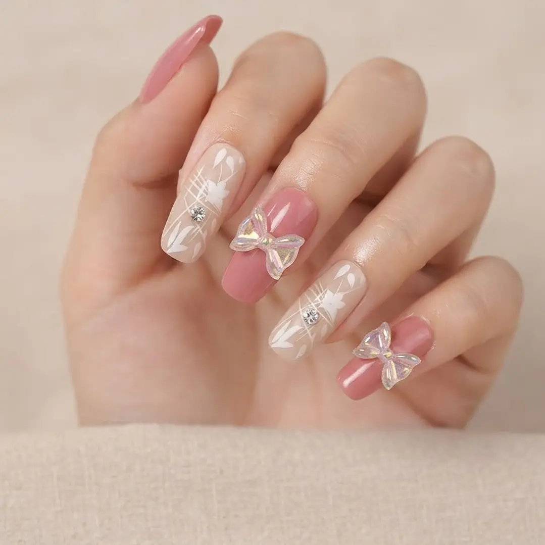 UÑAS POSTIZAS LISAS 12PCS 6