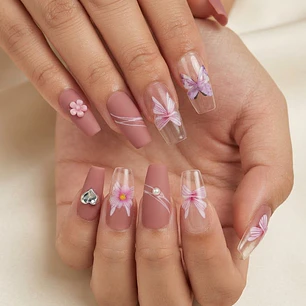 UÑAS POSTIZAS 24PCS