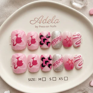 UÑAS NIÑA 12PCS