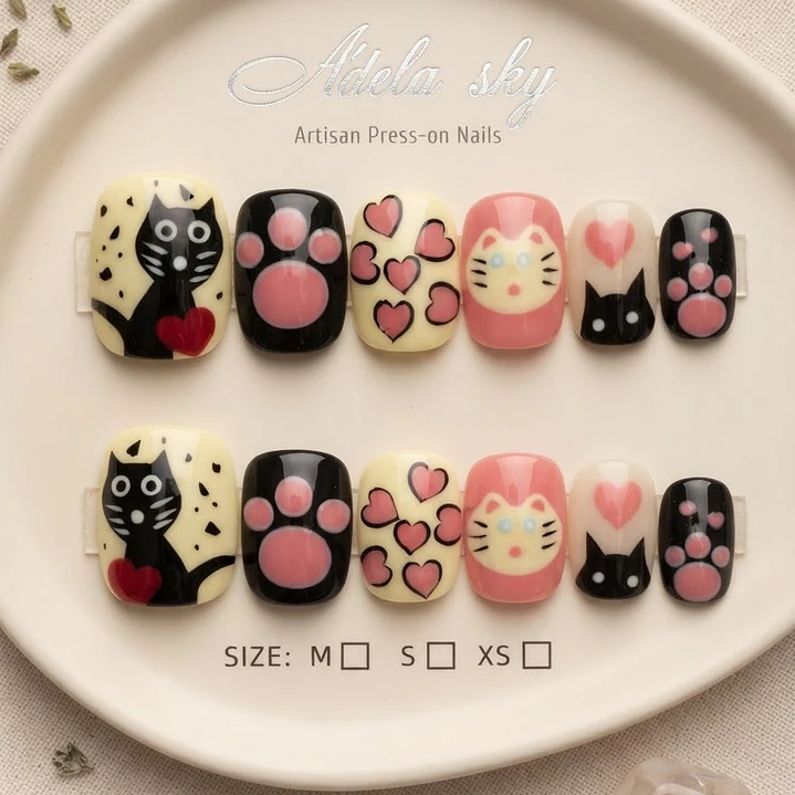 UÑAS NIÑA 12PCS 7