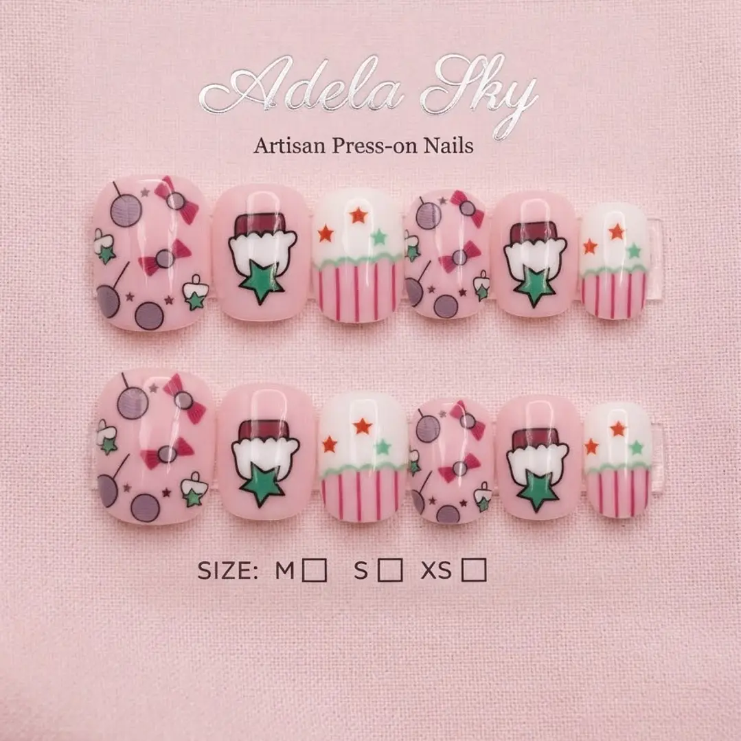 UÑAS NIÑA 12PCS 6