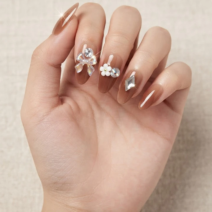 UÑAS POSTIZAS LISAS 12PCS 6