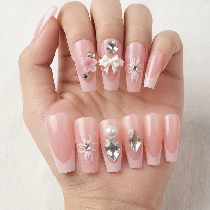 UÑAS POSTIZAS LISAS 12PCS 3