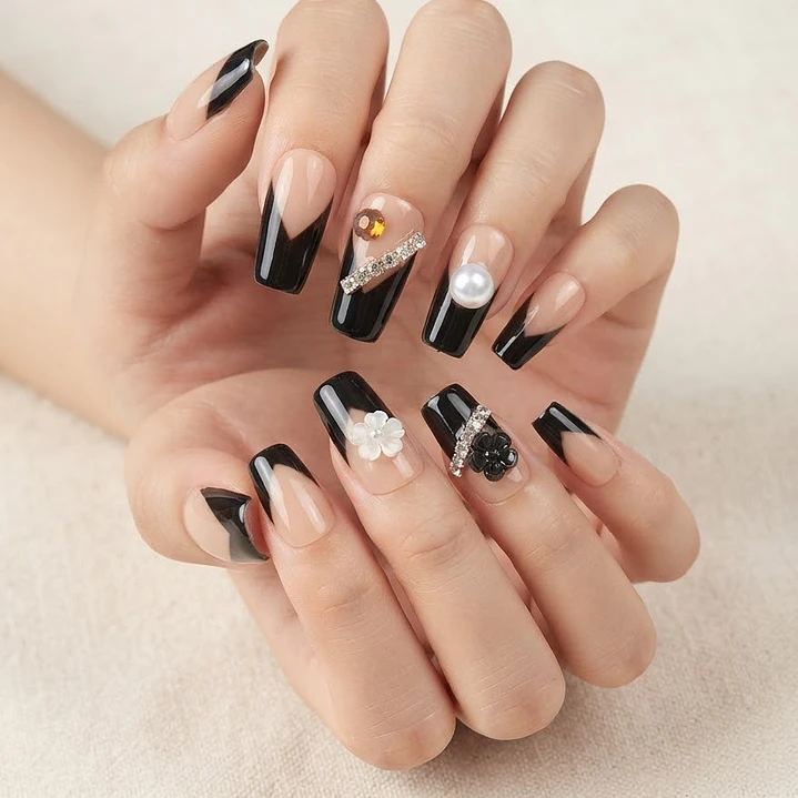 UÑAS POSTIZAS LISAS 12PCS 4
