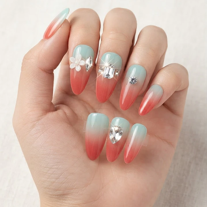 UÑAS POSTIZAS LISAS 12PCS 2