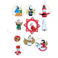ADORNO DE MADERA 10PCS - Miniatura 1